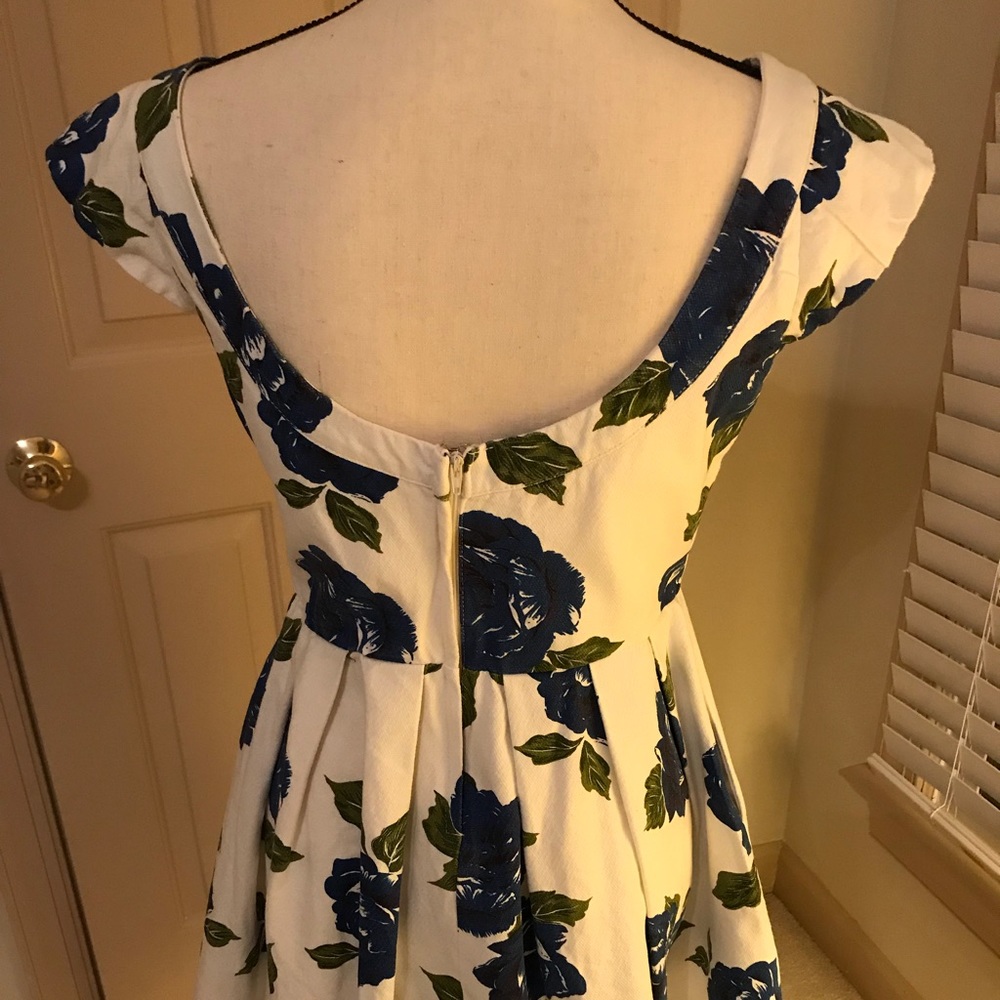 Mink pink white floral dress - Picture 4 of 6